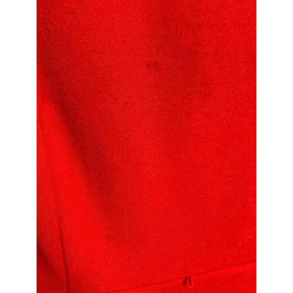 Calvin Klein Women's Dress Red‎ Black Pleated Midi Career Sleeveless Size 4 - Picture 7 of 8